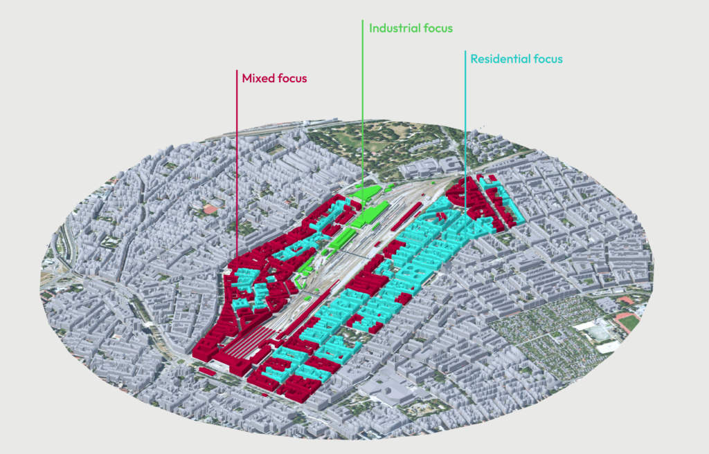 Inside Cities - Function Mix Urban Analysis View, Bianca Severin